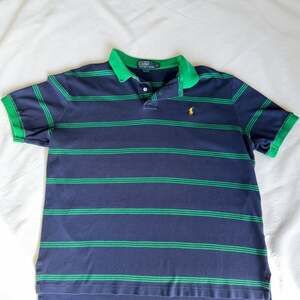 90s Polo Ralph Lauren Striped Short Sleeve Polo  XL
